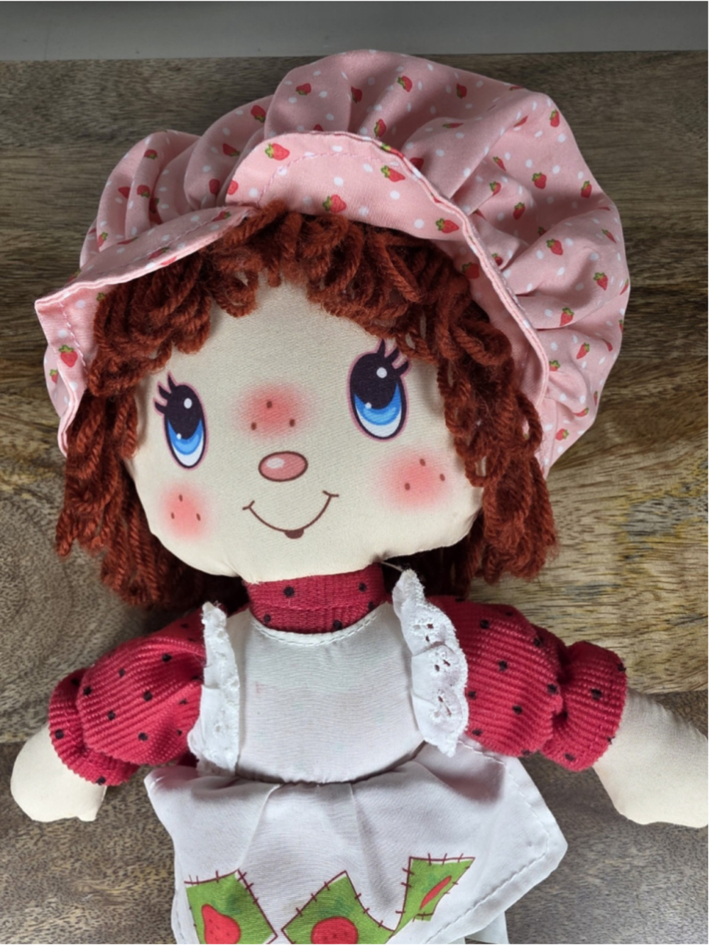 Strawberry Shortcake Doll 2016 Bridge Direct Classic Retro Rag Doll 15 Inch - Picture 3 of 9